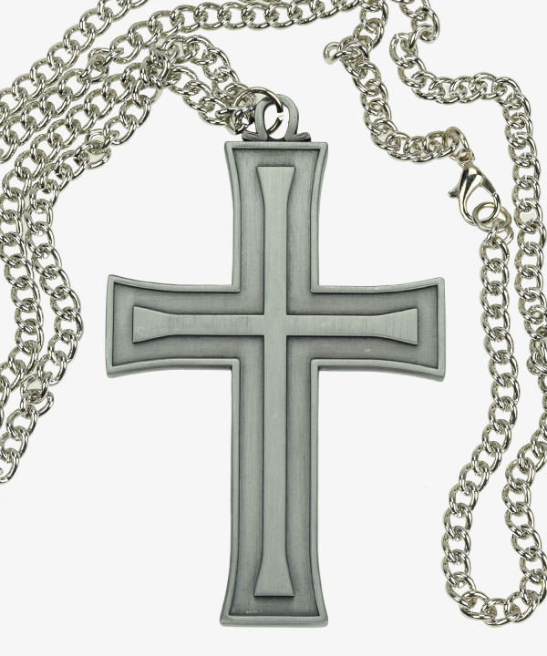 Wehrmacht protestantisches Kaplan-Kreuz, Halskreuz mit Kette